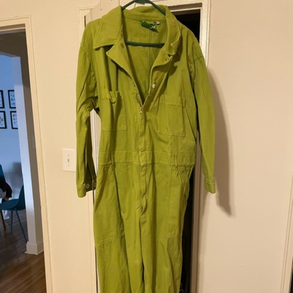 Big Bud Press Long Sleeve Everyday Jumpsuit - Gross Green - 2XL